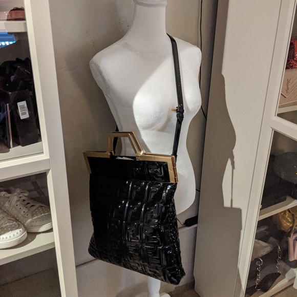 SOLD FENDI Vernice Embossed 1974  Shopping Tote - Picture 7 of 7